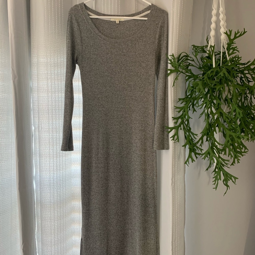 Sweater Midi Dress, Side Slits